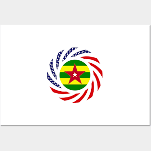 Togolese American Multinational Patriot Flag Series Posters and Art